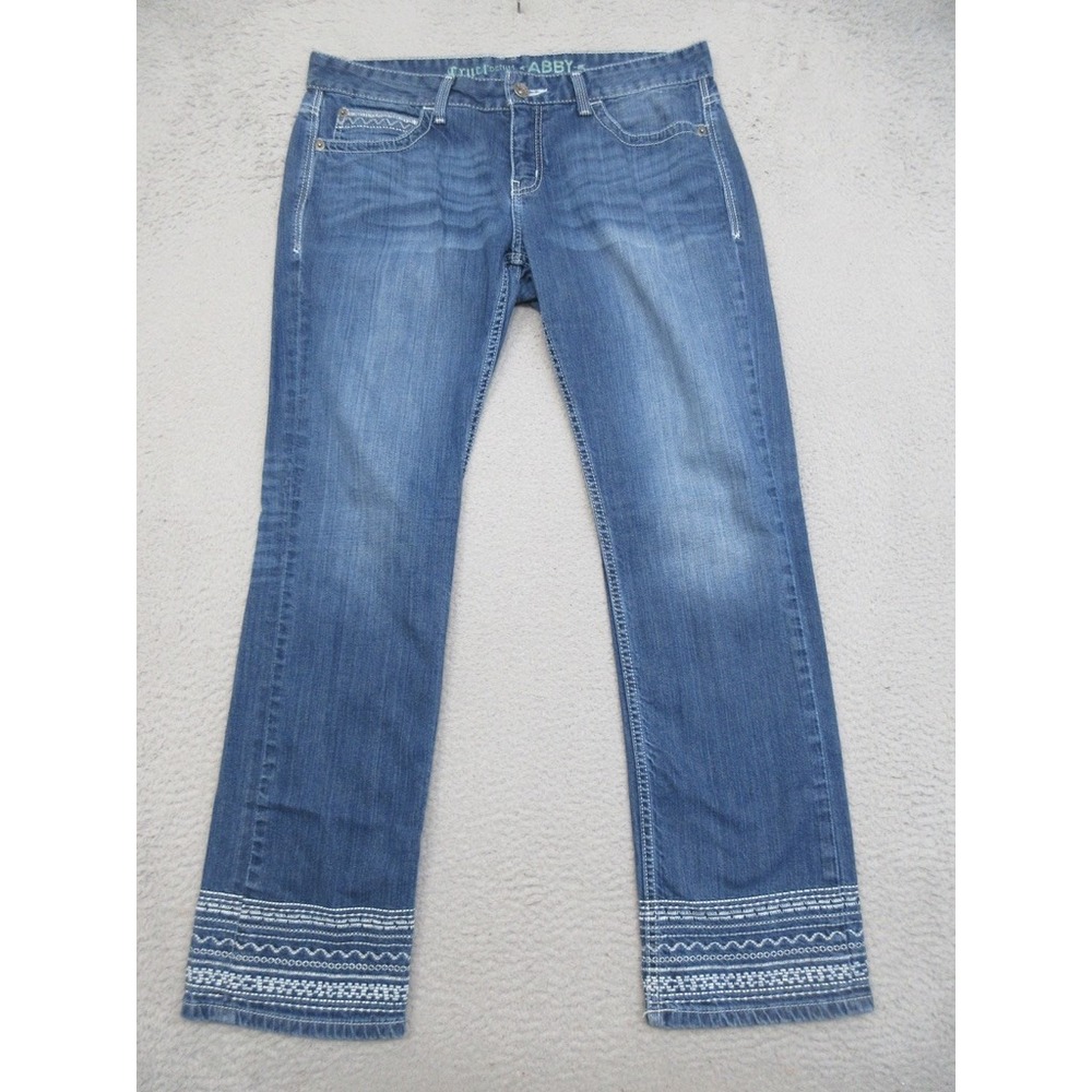 Cruel Denim Abby Jeans Western Womens 32 Blue Straight Leg Cowgirl Rodeo Boho